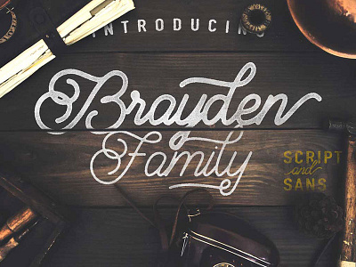 Brayden Script Font Family font fonts sans serif script typeface typography