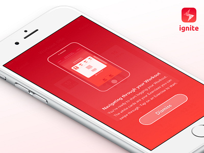 Ignite Walkthrough Overlay bodybuilding exercise fitness guide ios iphone overlay routine tour tracker walkthrough workout