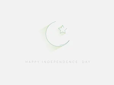 Minimal Independence Day Card flag green independence day minimal pakistan