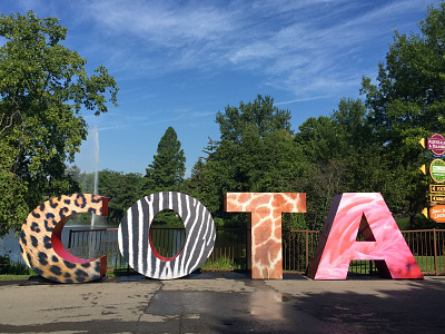 COTA Letters at the Zoo 3d fabrication cota experiential giant letters