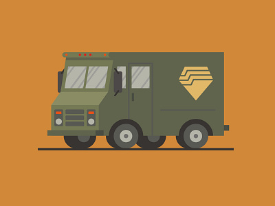 IPS Truck car diamond fanart green illustration ride service show truck tv vehicle wheel