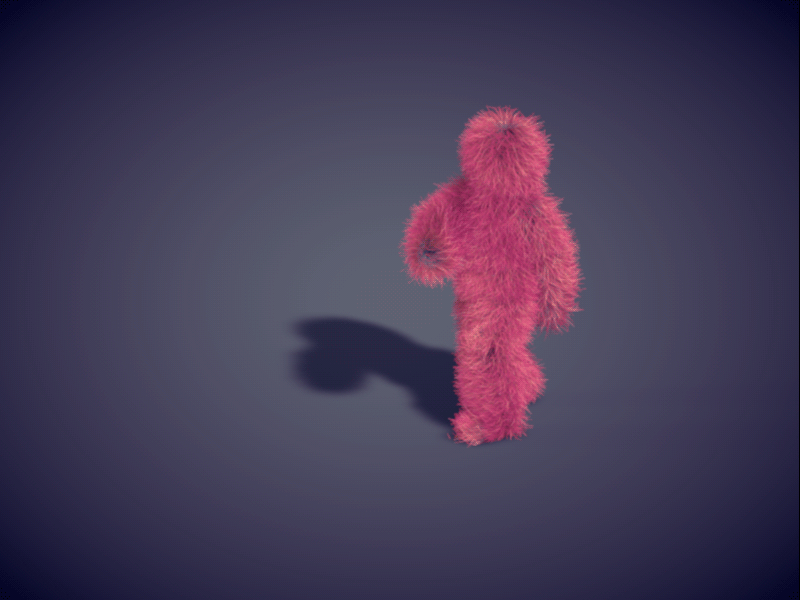 Hey Fur! 3d animation c4d cinema4d dynamics fur