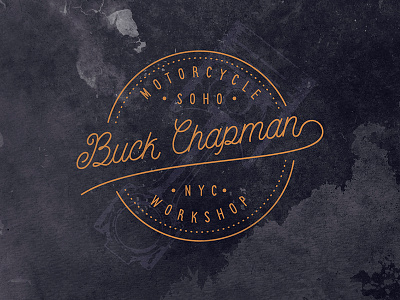 Bucks Wrokshop badge logo piston texture vintage