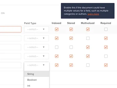 Sneak peak of ui updates dashboard data list design input lucidworks search tooltip ui ux