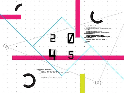 Digital Visual ai code data date digital lines timeline ui vector