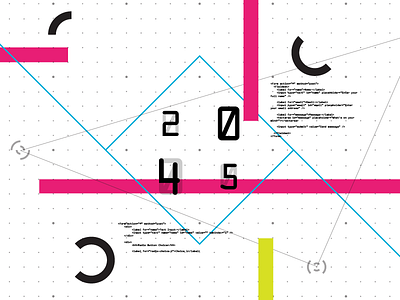 Digital Visual ai code data date digital lines timeline ui vector