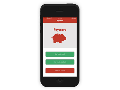 Paycrave Food Truck Mobile App. mobile app ui ux