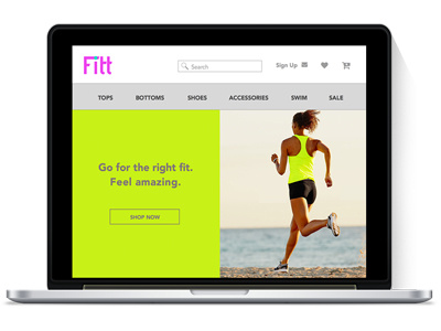 Fitt Website ui ux website