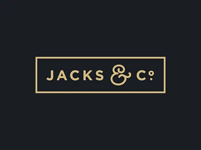 Logo Graveyard: Jacks & Co. ampersand logo simple