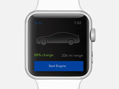 Tesla Start Engine Rebound - Day 46 apple car engine mobile start watch