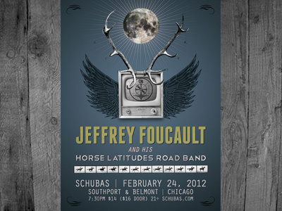 Jeffrey Foucault Gig Poster