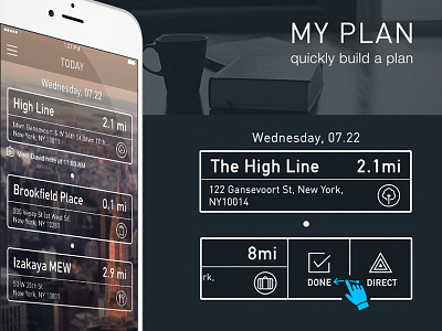 Drift- To Places, iOS App city direction navigation planner schedule travel way finding