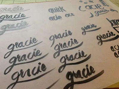 Gracie lettering