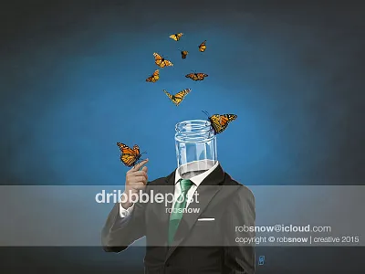 Jar business butterfly ecology environment glass jar killing man monarch statement suit wings