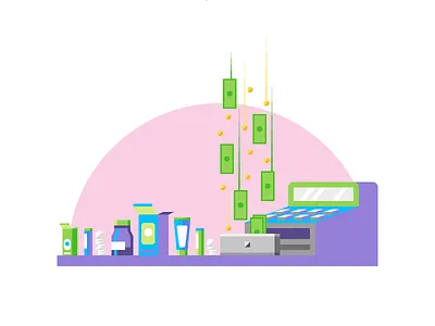 Pharmaceutical Industry bills cash coins cream health medication money pill register syrup