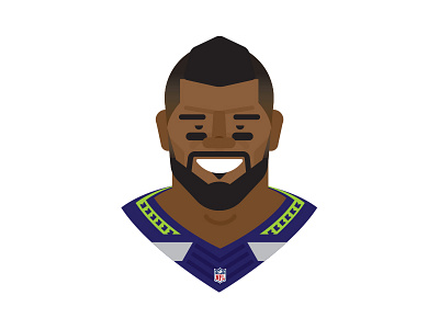 Russell Wilson Illustration design football illustration russell seahawks widt wilson