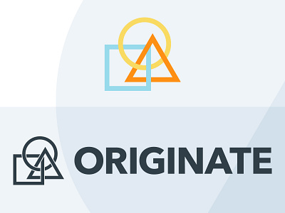 Originate Coworking Logo cowork logo minimal shape simple