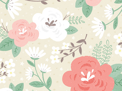 Floral Wedding Pattern design floral flowers illustration pattern robin sheldon wedding