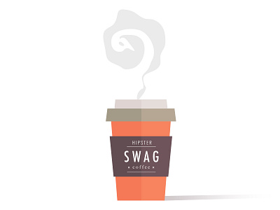 Swag Coffee design flat illustration