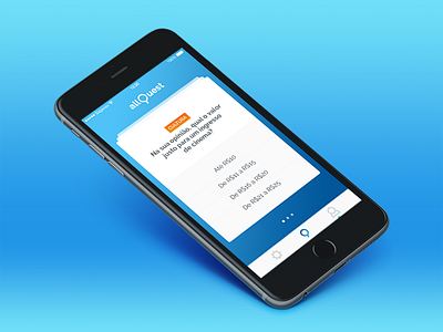 AllQuest: How much is your opinion worth? allquest answer app apple cards ios mobile poll questions ui