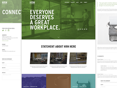 HRM Site bold design kalamazoo local mobile site web