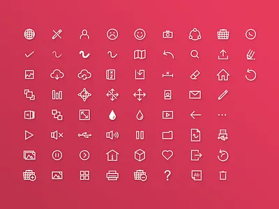 Icons Excense icons library pink pixel software vector