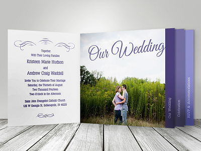 Wedding Invitation Booklet book booklet bridal couples invitation save the date wedding