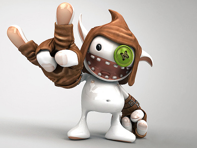 Yooba Character Design 3d animation character mascot