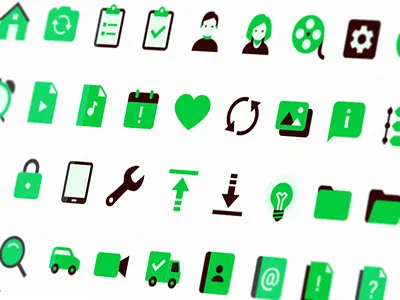 Icon 3colors flat icon