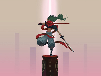 Blade Dancer concept art illustration painting