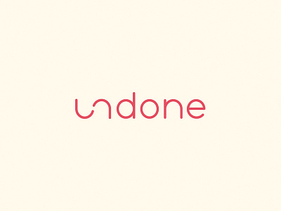 Undone Logo - 2 of 30 Day Logo Challenge 30 logos 30 days branding design graphic design logo simple