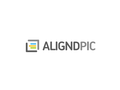 Aligndpic Logo identity design photography visual design