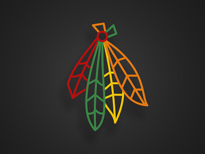 Blackhawks Feathers blackhawks chicago feathers hawks hockey native american nhl sports stanley cup