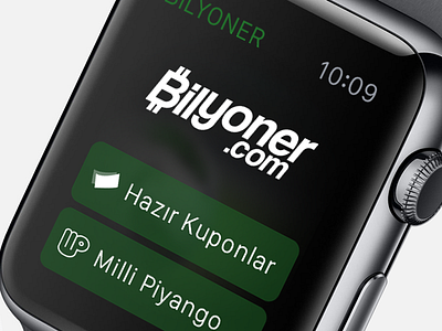 Bilyoner for Apple Watch apple watch apple watch apps apple watch gui apps bilyoner menu sport ui ux watch watch gui watch mockup