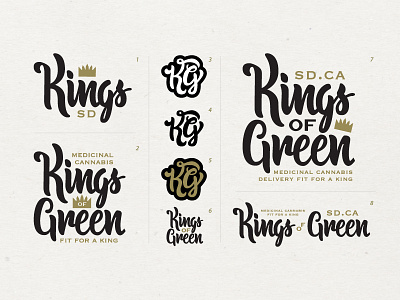 WEED!!! brand identity brush lettering california kings lettering lockup logo monogram paul amerson pot type weed