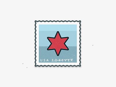 Chicago Forever Stamp 0001 chicago erik forever forever stamp mail scad stamp star usps