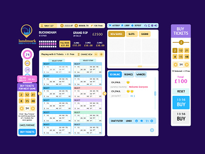 Lbn Lobby game ui interface design visual design