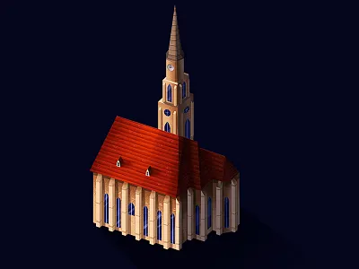 Church church festival icon map painting photoshop textured