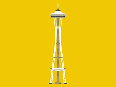 Space Needle architecture building history needle seattle space story tower vector washington worlds fair
