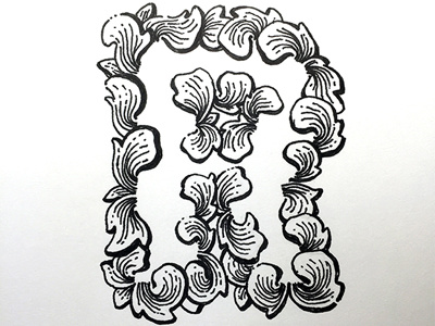 "R" ::: Hand-Lettered Typography custom typography hand drawn typography hand lettered hand lettering handletter handwritten illustrated type lettering paper graffiti type typography