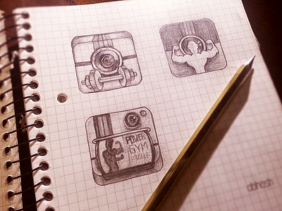 InstaGym iOs Icon - Sketch mockups gym icons ios icon sketch