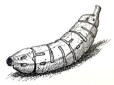 Banana ::: Hand-Lettered Typography custom typography hand drawn typography hand lettered hand lettering handletter handwritten illustrated type lettering paper graffiti type typography