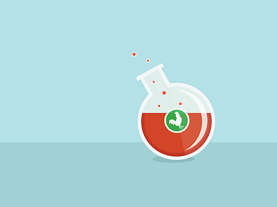 Rooster Potion illustration potion rooster sauce sriracha vector