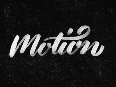 Lettering & Motion animation bw chalk dust handmade illustration lettering motion simple type typography vintage