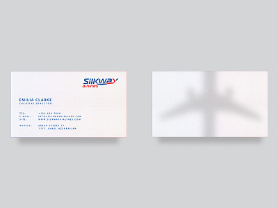 Silk Way Airlines airlines azerbaijan baku brand branding business card cargo identity logo logotype silkway sw airlines
