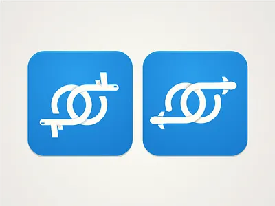 Interlocking Flights - iOS Icon airplane app app icon flight flights flying icon ios ios icon iphone plane travel