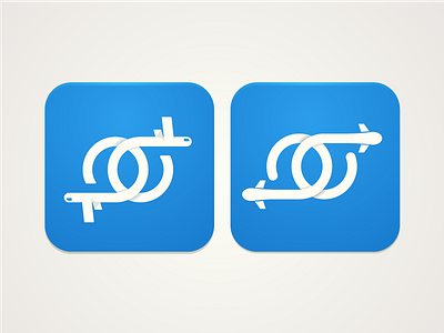 Interlocking Flights - iOS Icon airplane app app icon flight flights flying icon ios ios icon iphone plane travel