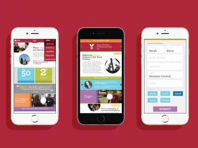 ROI Site design flat form graphic iphone mobile responsive design ui ux web web design website