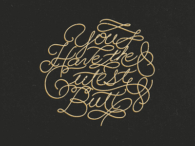 True Love butt cute hand lettering illustration lettering script type