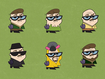 HeisenBoy Genius breaking bad character dexter dexters lab illustration walter white